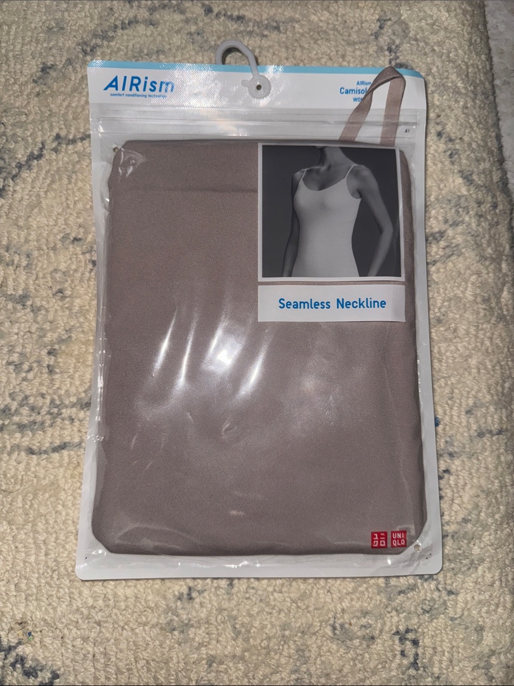 Uniqlo AIRism Women's Seamless Tank Top - Taupe